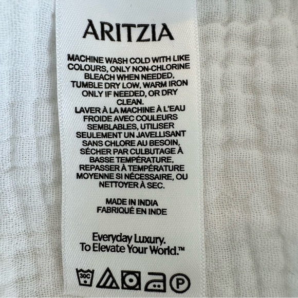 Aritzia Little Moon White Relaxed Sail Shirt XS Womens Airplush Cotton Button Up - Picture 12 of 15